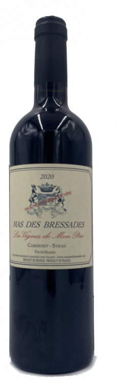 Mas des Bressades Les Vignes de Mon Pere Vin de France rouge 2020 bio